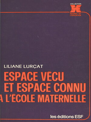 cover image of Espace vécu et espace connu à l'école maternelle